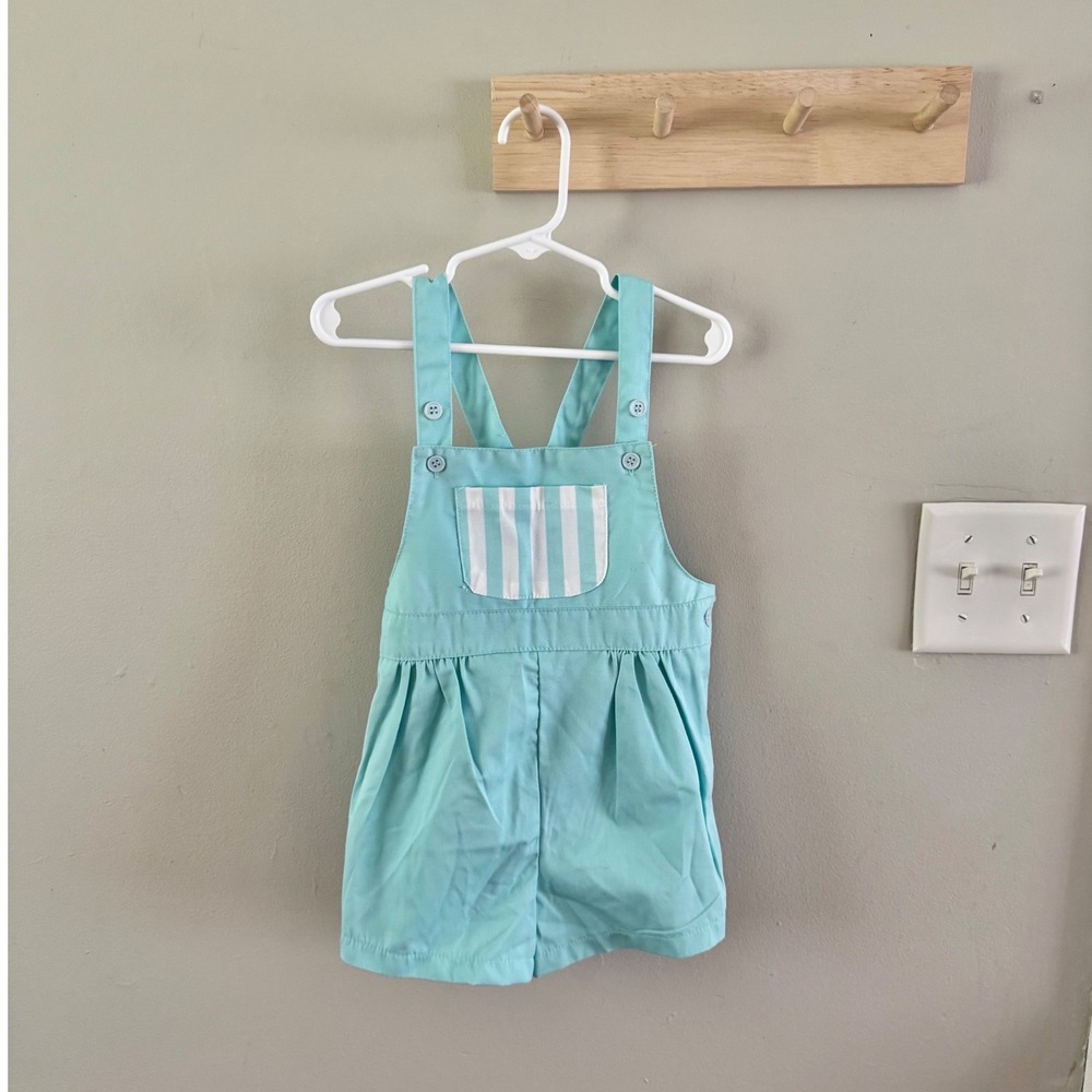 VTG. 4T blue overalls